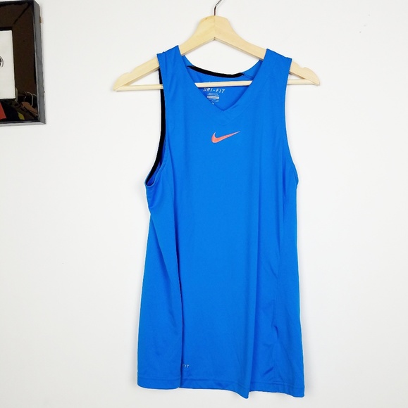 Nike Drifit No Sleeves Tee Royal Blue 